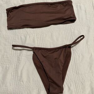 SKIMS Chocolate Bikini Set